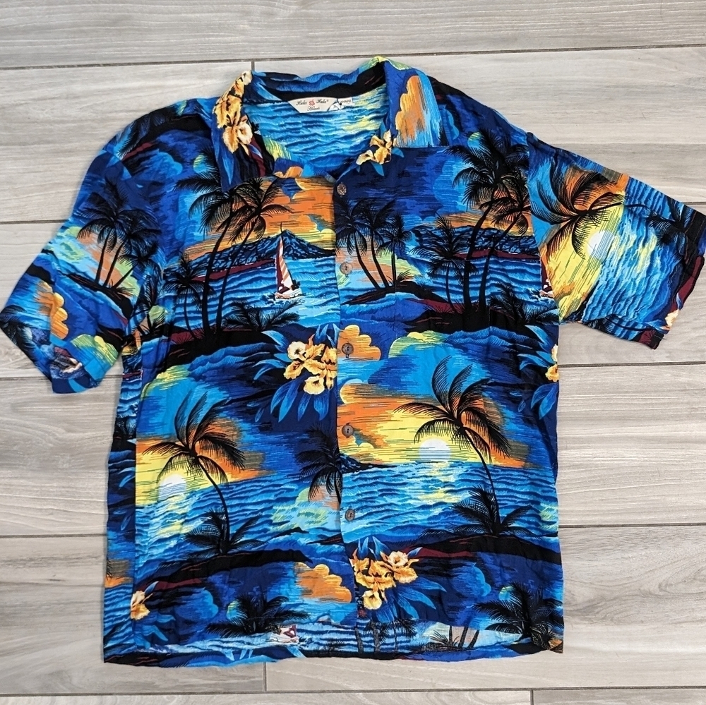 Hula Hula Sunset Hawaiian Shirt